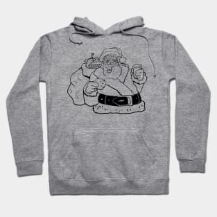 Outline Santa Hoodie